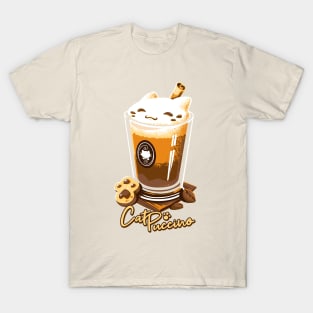 CatPuccino - Kawaii Cat Coffee T-Shirt